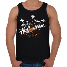 PRINTFASHION Happy Halloween - Férfi atléta - Fekete atléta, trikó
