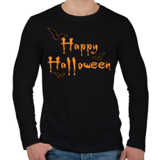 PRINTFASHION Happy Halloween  - Férfi hosszú ujjú póló - Fekete