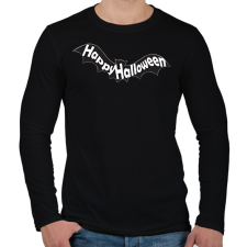 PRINTFASHION happy halloween - Férfi hosszú ujjú póló - Fekete férfi póló