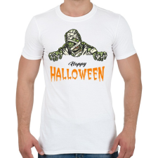 PRINTFASHION Happy Halloween - Férfi póló - Fehér férfi póló
