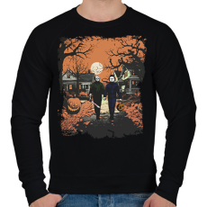 PRINTFASHION Happy Halloween - Férfi pulóver - Fekete
