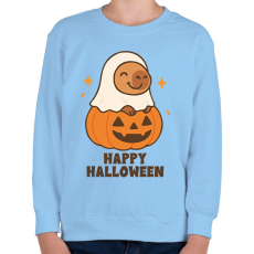 PRINTFASHION Happy Halloween - Gyerek pulóver - Világoskék