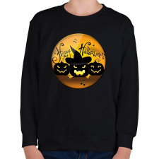PRINTFASHION Happy Halloween Kör - Gyerek pulóver - Fekete gyerek pulóver, kardigán