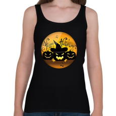 PRINTFASHION Happy Halloween Kör - Női atléta - Fekete