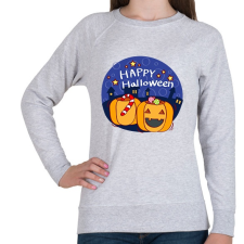 PRINTFASHION Happy Halloween Night - Női pulóver - Sport szürke női pulóver, kardigán