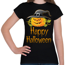 PRINTFASHION Happy Halloween - Női póló - Fekete női póló