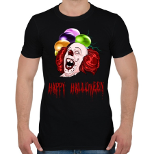 PRINTFASHION happy halloween pennywise - Férfi póló - Fekete férfi póló