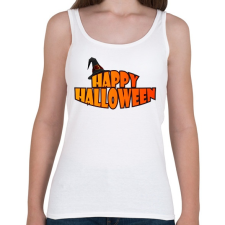 PRINTFASHION Happy Halloween sapkás - Női atléta - Fehér női trikó