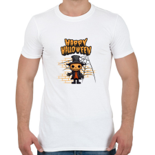 PRINTFASHION Happy Halloween tökfej - Férfi póló - Fehér férfi póló