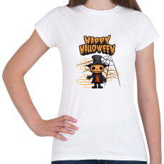 PRINTFASHION Happy Halloween tökfej - Női póló - Fehér