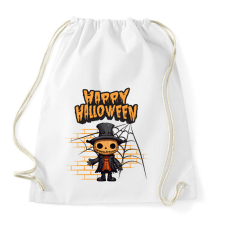 PRINTFASHION Happy Halloween tökfej - Sportzsák, Tornazsák - Fehér tornazsák