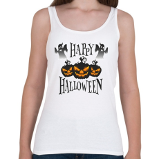 PRINTFASHION Happy Halloween Tökfejes - Női atléta - Fehér