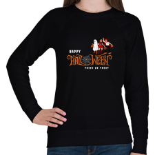 PRINTFASHION Happy Halloween Trick or Treat - Női pulóver - Fekete női pulóver, kardigán