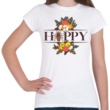 PRINTFASHION Happy - Méh - Női póló - Fehér női póló