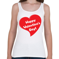 PRINTFASHION Happy Valentine's Day - Női atléta - Fehér