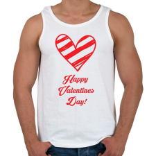 PRINTFASHION Happy Valentines day! - Férfi atléta - Fehér atléta, trikó
