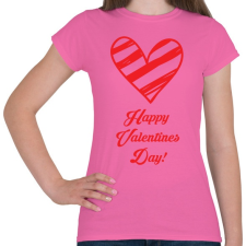 PRINTFASHION Happy Valentines day! - Női póló - Rózsaszín női póló