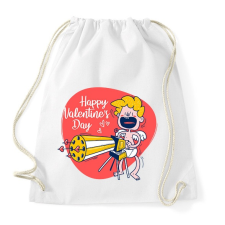 PRINTFASHION Happy Valentines day - Sportzsák, Tornazsák - Fehér tornazsák