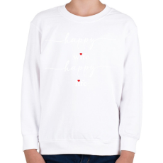PRINTFASHION Happy Wife 3 - Gyerek pulóver - Fehér