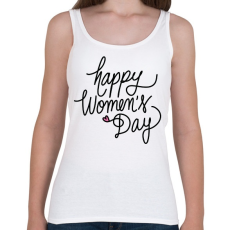 PRINTFASHION Happy Woman's Day - Női atléta - Fehér