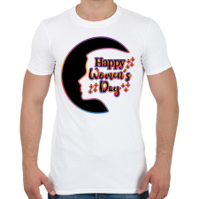 PRINTFASHION Happy Women's Day - Férfi póló - Fehér férfi póló