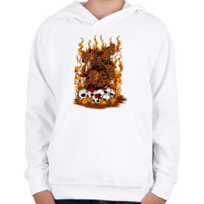 PRINTFASHION Harag - Gyerek kapucnis pulóver - Fehér gyerek pulóver, kardigán