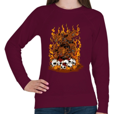 PRINTFASHION Harag - Női pulóver - Bordó női pulóver, kardigán