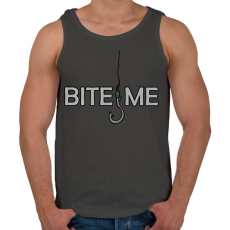 PRINTFASHION Harapj rám! - Férfi atléta - Sötétszürke