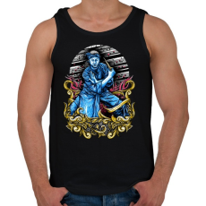 PRINTFASHION Harcos - Férfi atléta - Fekete