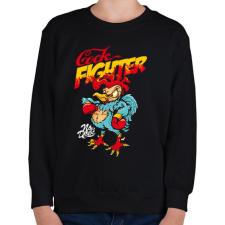 PRINTFASHION Harcos kakas - Gyerek pulóver - Fekete gyerek pulóver, kardigán