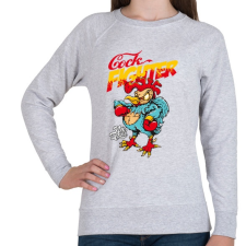 PRINTFASHION Harcos kakas - Női pulóver - Sport szürke női pulóver, kardigán