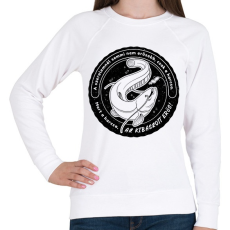 PRINTFASHION Harcsa Horgász - Női pulóver - Fehér