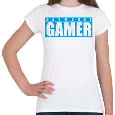 PRINTFASHION Hardcore Gamer - Női póló - Fehér női póló