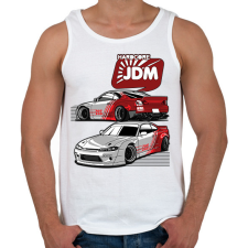 PRINTFASHION HARDCORE JDM - SILVIA - Férfi atléta - Fehér atléta, trikó