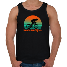 PRINTFASHION Hardcore Rider - Férfi atléta - Fekete atléta, trikó