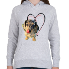 PRINTFASHION harlekin tacsi - Női kapucnis pulóver - Sport szürke női pulóver, kardigán