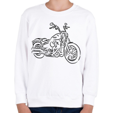 PRINTFASHION Harley Davidson - Softail - Gyerek pulóver - Fehér gyerek pulóver, kardigán