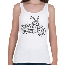 PRINTFASHION Harley Davidson - Softail - Női atléta - Fehér női trikó