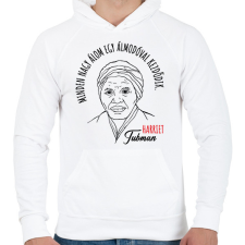 PRINTFASHION Harriet Tubman idézet - Férfi kapucnis pulóver - Fehér női pulóver, kardigán