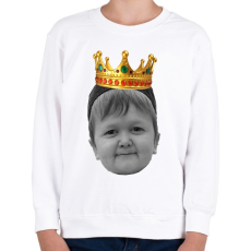 PRINTFASHION Hasbulla KING - Gyerek pulóver - Fehér