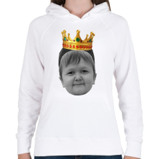 PRINTFASHION Hasbulla KING - Női kapucnis pulóver - Fehér