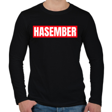 PRINTFASHION HASEMBER - Férfi hosszú ujjú póló - Fekete férfi póló
