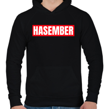 PRINTFASHION HASEMBER - Férfi kapucnis pulóver - Fekete férfi pulóver, kardigán