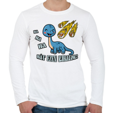 PRINTFASHION Hát ezen kihalok! - Férfi hosszú ujjú póló - Fehér