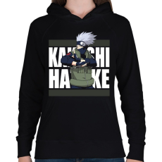 PRINTFASHION Hatake Kakashi - Női kapucnis pulóver - Fekete
