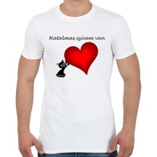 PRINTFASHION Hatalmas szívem van - Férfi póló - Fehér férfi póló