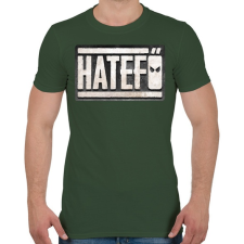 PRINTFASHION Hatefő - Férfi póló - Katonazöld férfi póló