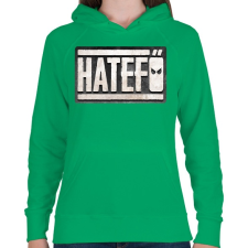 PRINTFASHION Hatefő - Női kapucnis pulóver - Zöld női pulóver, kardigán