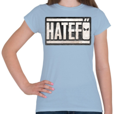 PRINTFASHION Hatefő - Női póló - Világoskék