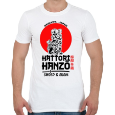 PRINTFASHION Hattori Hanzo - Férfi póló - Fehér férfi póló